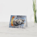 Search for funny siberian husky holiday cards Winter