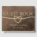 Search for wood heart guest books Simple
