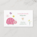 Search for babysitting business cards Pink