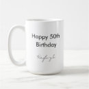Search for 50th birthday mugs Modern