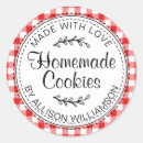 Search for homemade cookies stickers Made with love
