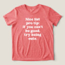 Search for naughty or nice tshirts Typography