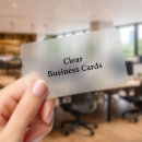 Search for frosted business cards Work