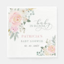 Search for floral baby shower napkins Watercolor flowers