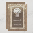 Search for babys breath bridal shower invitations Rustic