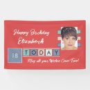 Search for 25th birthday banners Red