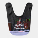 Search for first christmas baby bibs Humor