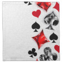 Search for playing cards napkins Diamond