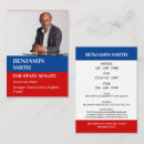 Search for political business cards Red white and blue