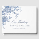 Search for wildflowers wedding guest books Dusty blue