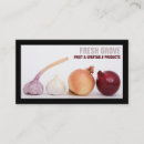 Search for onion business cards Vegetables