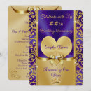 Search for purple vow renewal invitations Gold