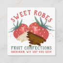 Search for chocolate drip business cards Sweets