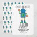 Search for robot birthday invitations Orange