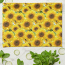 Search for blue sunflowers kitchen towels Botanical