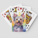 Search for dog playing cards Yorkshire terrier