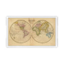 Search for world map serving trays Hand