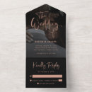 Search for rose gold and black weddings Elegant