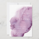 Search for amethyst wedding invitations Watercolor