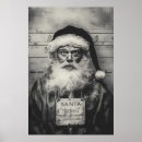 Search for santa claus posters Black and white