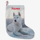 Search for siberian husky christmas stockings Puppy