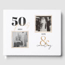 Search for vow renewal guest books Black and gold