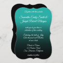 Search for turquoise black wedding invitations Trendy