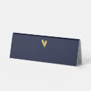 Search for gold foil table cards Navy blue