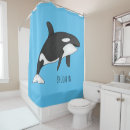 Search for whale shower curtains Orca