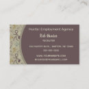Search for recruitment business cards Head hunter