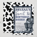 Search for cowgirl sweet 16 invitations Rustic