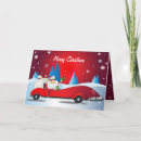 Search for car race christmas cards Hot rod