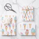 Search for ice cream cone wrapping paper Modern