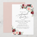 Search for floral rehearsal dinner invitations Spring summer fall