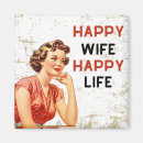 Search for funny vintage magnets Wife