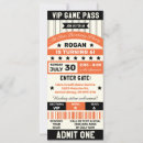 Search for sports ticket invitations Party