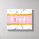 Search for pink and gold canvas prints Girly