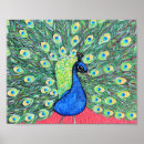 Search for peacock posters Gold