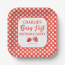 Search for strawberry paper plates Gingham