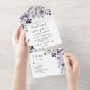 Search for lilac and silver wedding invitations Purple