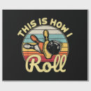 Search for bowling wrapping paper Vintage