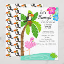 Search for toucan birthday invitations Flamingo