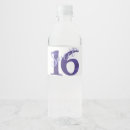 Search for sweet 16 water bottle labels Modern sweet sixteen
