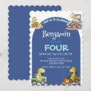 Search for blue tractor invitations Watercolor