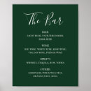 Search for open bar reception party drink menus Calligraphy