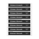 Search for large return address labels Black and white