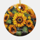 Search for sunflower ornaments Yellow