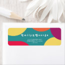 Search for groovy return address labels Modern
