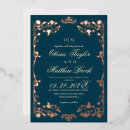 Search for teal rose wedding invitations Modern