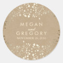 Search for gold foil wedding stickers Elegant